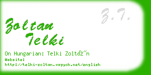 zoltan telki business card